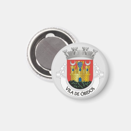 Wappen von Óbidos, Portugal Magnet (Vorderseite/Rückseite)