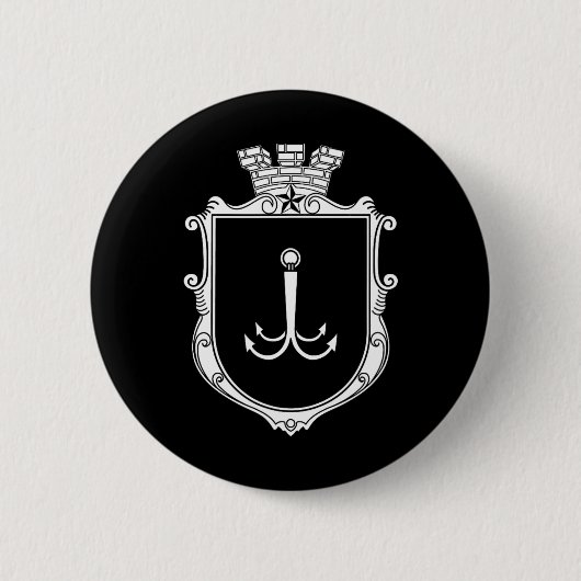 Wappen von Odesa Odessa Ukraine Flagge Ukr Button (Vorderseite)
