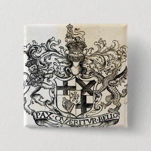 Wappen von Oliver Cromwell Button (Vorderseite)