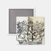 Wappen von Oliver Cromwell Magnet (Vorderseite/Rückseite)