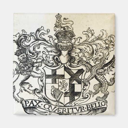 Wappen von Oliver Cromwell Magnet (Vorne)