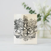 Wappen von Oliver Cromwell Postkarte (Stehend Vorderseite)