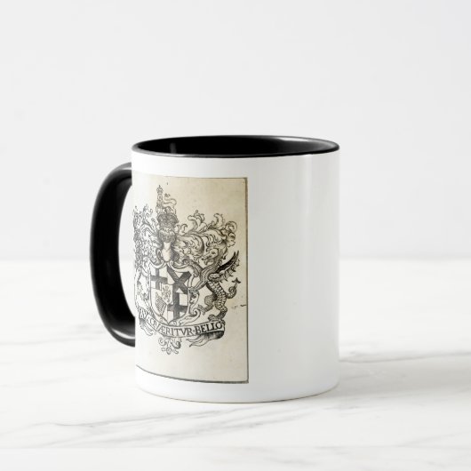 Wappen von Oliver Cromwell Tasse (Vorderseite Links)
