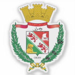 Wappen von Oran, Algerien Aufkleber