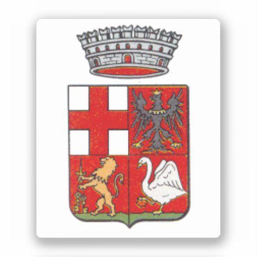 Wappen von Orvieto, Italien Aufkleber (Vorderseite)