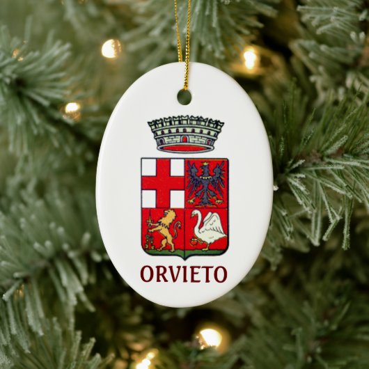 Wappen von Orvieto, Italien Keramik Ornament (Baum)