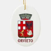 Wappen von Orvieto, Italien Keramik Ornament (Hinten)