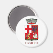 Wappen von Orvieto, Italien Magnet (Vorderseite/Rückseite)