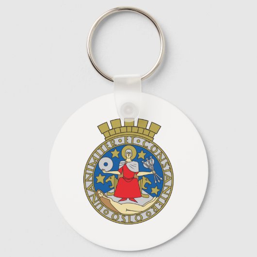 Wappen von Oslo Schlüsselanhänger (Vorderseite)
