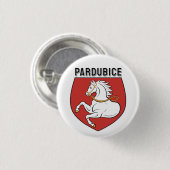 Wappen von Pardubice, Tschechische Republik Button (Vorne & Hinten)