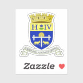 Wappen von Pau, Pyrénées-Atlantiques (Frankreich) Aufkleber (Blatt)