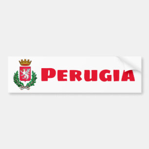 Wappen von Perugia, Italien Autoaufkleber