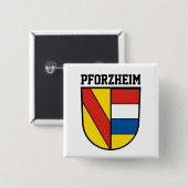 Wappen von Pforzheim, Deutschland Button (Vorne & Hinten)