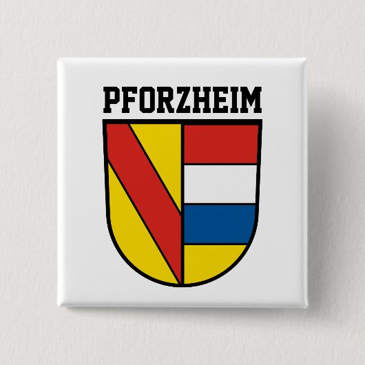 Wappen von Pforzheim, Deutschland Button (Vorderseite)