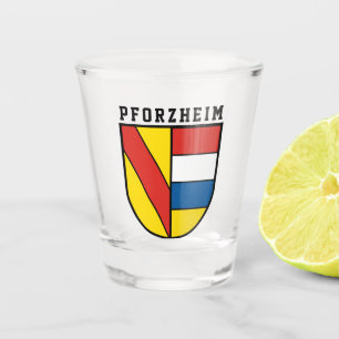 Wappen von Pforzheim, Deutschland Schnapsglas