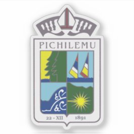 Wappen von Pichilemu, Chile Aufkleber