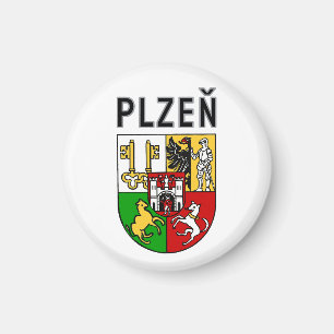 Wappen von Pilsen, Tschechische Republik Magnet