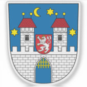 Wappen von Písek, Tschechische Republik Aufkleber (Vorderseite)
