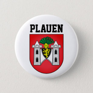 Wappen von Plauen, Deutschland Button