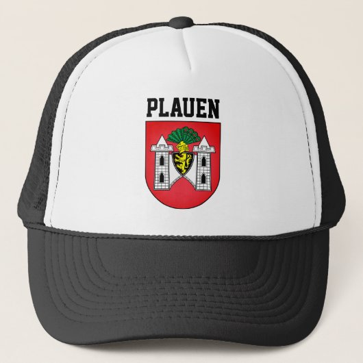 Wappen von Plauen, Deutschland Truckerkappe (Vorderseite)