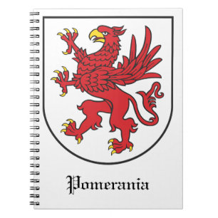 Wappen von Pommern Majestätische Greifen-Kunst Notizblock