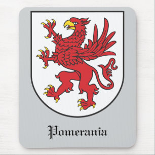 Wappen von Pommern Majestätischer Greif Art Mousepad