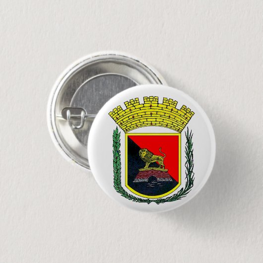 Wappen von Ponce, Puerto Rico Button (Vorne & Hinten)