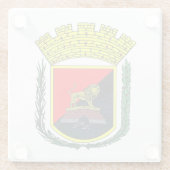 Wappen von Ponce, Puerto Rico Glasuntersetzer (Rückseite)