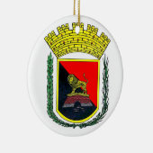 Wappen von Ponce, Puerto Rico Keramik Ornament (Rechts)