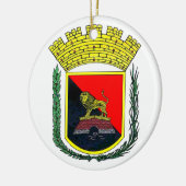 Wappen von Ponce, Puerto Rico Keramik Ornament (Links)