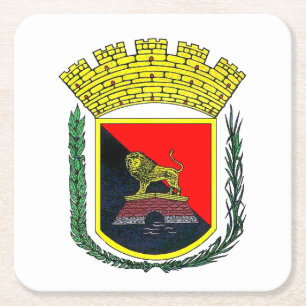 Wappen von Ponce, Puerto Rico Rechteckiger Pappuntersetzer