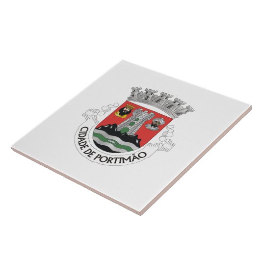 Wappen von Portimão, PORTUGAL Fliese (Seite)