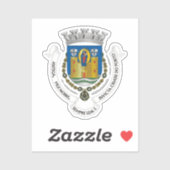 Wappen von Porto, PORTUGAL Aufkleber (Blatt)