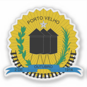 Wappen von Porto Velho, Brasilien Aufkleber