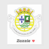 Wappen von portugiesischem Kap Verde (1935-1951) Aufkleber (Blatt)