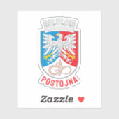 Wappen von Postojna, Slowenien Aufkleber (Blatt)