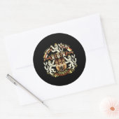 Wappen von Prag Runder Aufkleber (Umschlag)