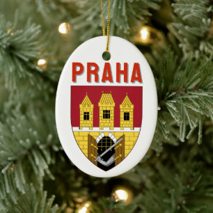 Wappen von Prag, Tschechische Republik Keramik Ornament