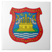 Wappen von Puebla de los Ángeles, Mexiko Fliese (Vorderseite)