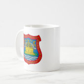 Wappen von Puebla de los Ángeles, Mexiko Kaffeetasse (Vorderseite Links)