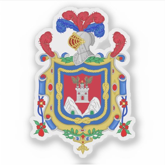 Wappen von Quito, Ecuador Aufkleber (Vorderseite)