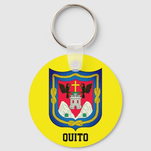 Wappen von Quito, Ecuador Schlüsselanhänger (Vorderseite)