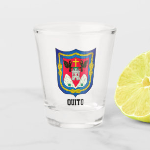 Wappen von Quito, Ecuador Schnapsglas