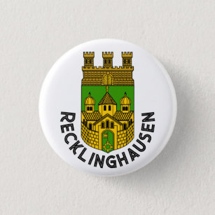 Wappen von Recklinghausen, Deutschland Button