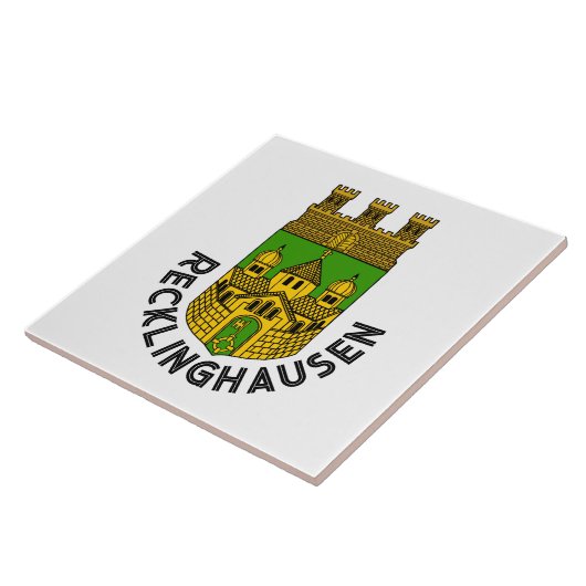 Wappen von Recklinghausen, Deutschland Fliese (Seite)