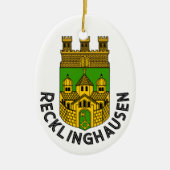 Wappen von Recklinghausen, Deutschland Keramik Ornament (Vorne)