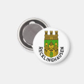 Wappen von Recklinghausen, Deutschland Magnet (Vorderseite/Rückseite)