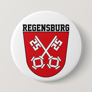 Wappen von Regensburg, Deutschland Button