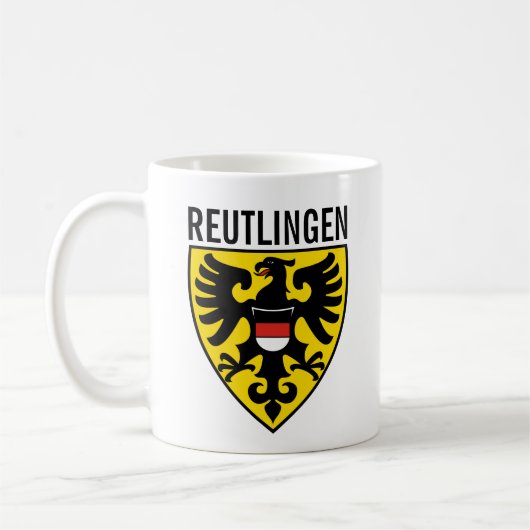 Wappen von Reutlingen, Deutschland Kaffeetasse (Links)