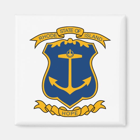 Wappen von Rhode Island Magnet (Vorne)